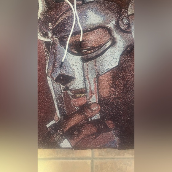 MF DOOM TAPESTRY HOODIE RIP DOOM NEW IN BAG Size Large - Picture 1 of 3